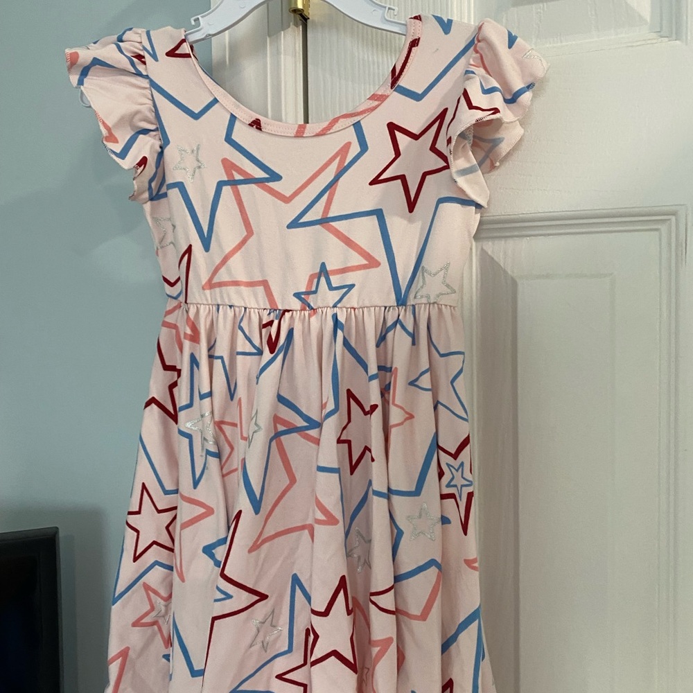 Dot dot smile brand flutter sleeve dress